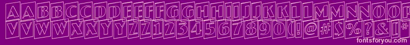 JaspercmotlupRegular Font – Pink Fonts on Purple Background