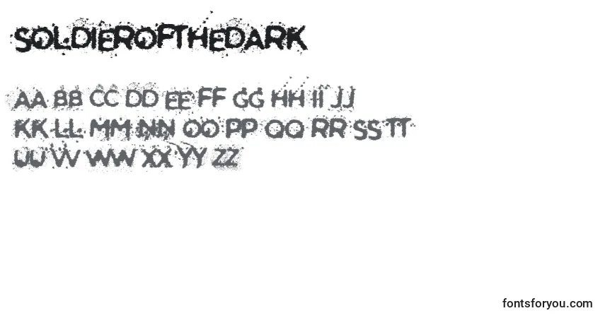 SoldierOfTheDark Font – alphabet, numbers, special characters