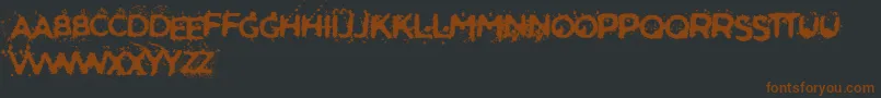 SoldierOfTheDark Font – Brown Fonts on Black Background
