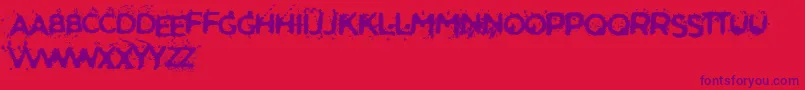 SoldierOfTheDark Font – Purple Fonts on Red Background