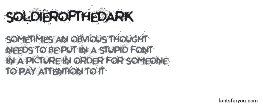 Review of the SoldierOfTheDark Font