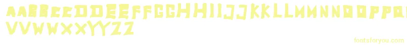 Шрифт TobyfontFull – жёлтые шрифты