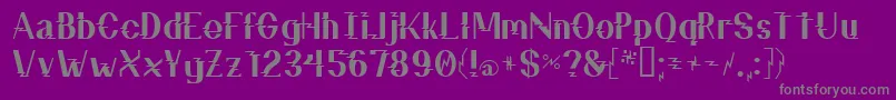 ZzzTop-Schriftart – Graue Schriften auf violettem Hintergrund
