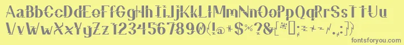 Więcej informacji o czcionce ZzzTop Czcionka ZzzTop – szare czcionki na żółtym tle