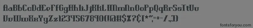 BlackoninautBoldBrk Font – Black Fonts on Gray Background