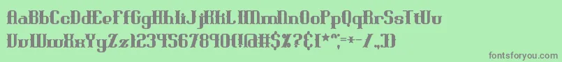 BlackoninautBoldBrk Font – Gray Fonts on Green Background