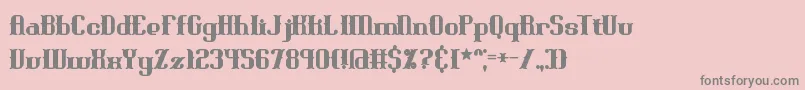 BlackoninautBoldBrk Font – Gray Fonts on Pink Background