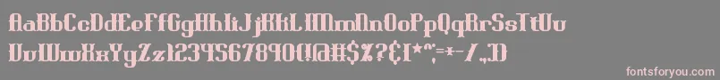 BlackoninautBoldBrk Font – Pink Fonts on Gray Background