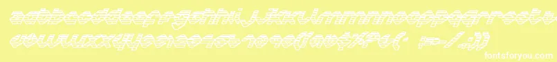 CharliesAnglesIogradient Font – White Fonts on Yellow Background