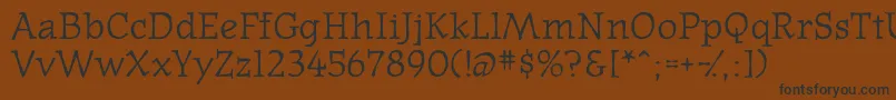 Westernpressssk Font – Black Fonts on Brown Background