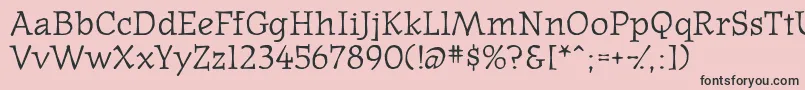 Westernpressssk-Schriftart – Schwarze Schriften auf rosa Hintergrund