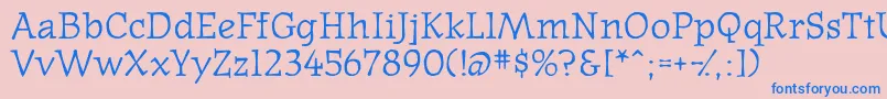 Westernpressssk Font – Blue Fonts on Pink Background