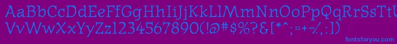 Westernpressssk Font – Blue Fonts on Purple Background