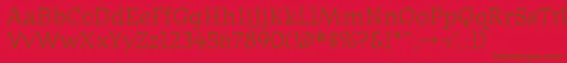 Westernpressssk Font – Brown Fonts on Red Background
