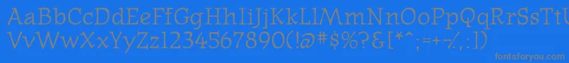 Westernpressssk Font – Gray Fonts on Blue Background