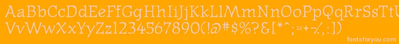 Westernpressssk Font – Pink Fonts on Orange Background