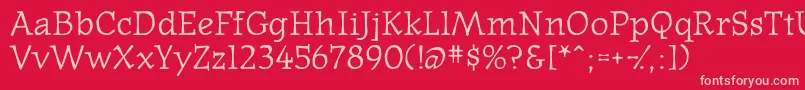 Westernpressssk Font – Pink Fonts on Red Background