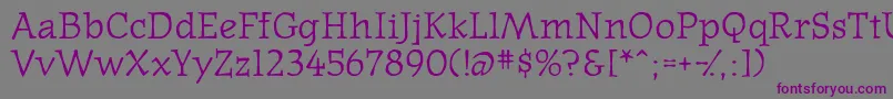 Westernpressssk Font – Purple Fonts on Gray Background