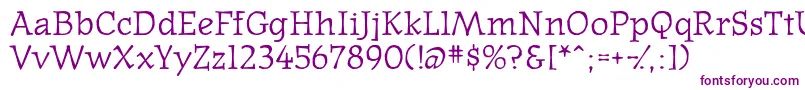 Westernpressssk Font – Purple Fonts on White Background