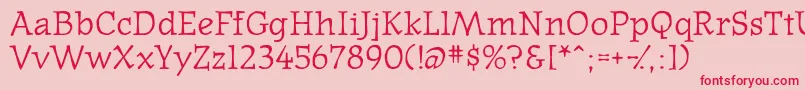 Westernpressssk Font – Red Fonts on Pink Background