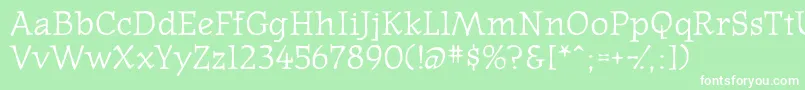 Westernpressssk Font – White Fonts on Green Background