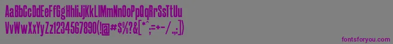 Castlepressno2 Font – Purple Fonts on Gray Background