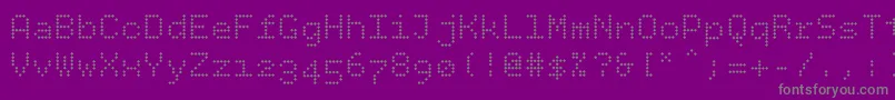 Bpdotsdiamond Font – Gray Fonts on Purple Background