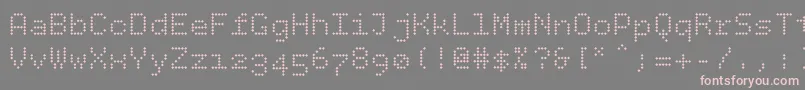 Bpdotsdiamond Font – Pink Fonts on Gray Background