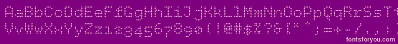 Bpdotsdiamond Font – Pink Fonts on Purple Background