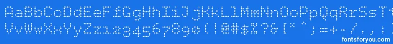 fuente Bpdotsdiamond – Fuentes Blancas Sobre Fondo Azul