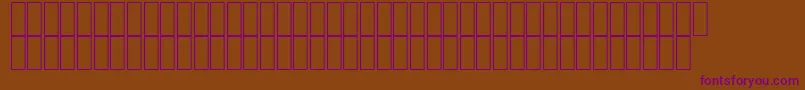 AgaKayrawanRegular Font – Purple Fonts on Brown Background