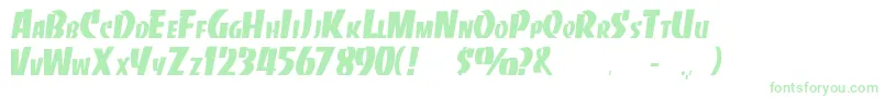 Rsslabface Font – Green Fonts on White Background