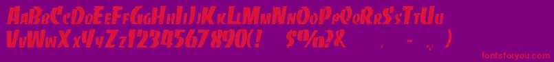 Rsslabface Font – Red Fonts on Purple Background