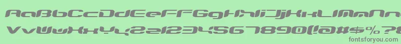 Teknro Font – Gray Fonts on Green Background