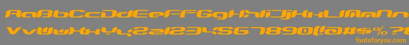 Teknro Font – Orange Fonts on Gray Background