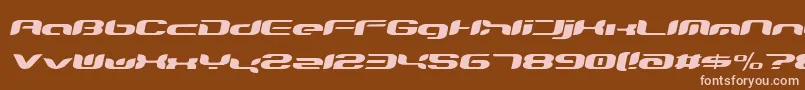 Teknro Font – Pink Fonts on Brown Background