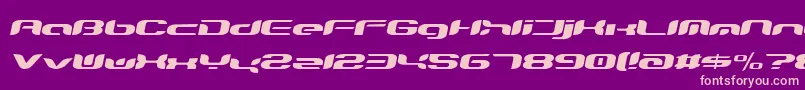 Teknro Font – Pink Fonts on Purple Background