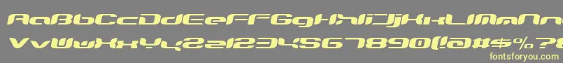 Teknro Font – Yellow Fonts on Gray Background