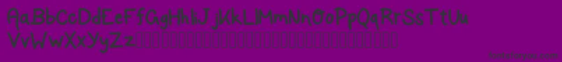 RockSalmon Font – Black Fonts on Purple Background