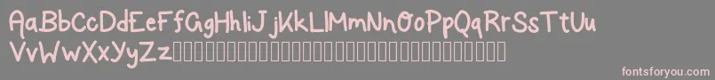 RockSalmon Font – Pink Fonts on Gray Background