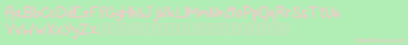 RockSalmon Font – Pink Fonts on Green Background