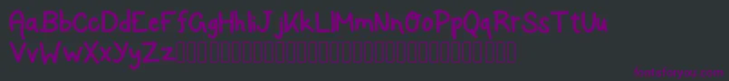 RockSalmon Font – Purple Fonts on Black Background