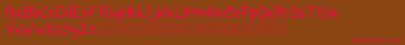 RockSalmon Font – Red Fonts on Brown Background