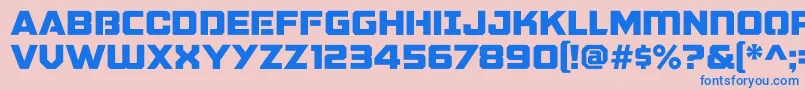 GalacticVanguardianNcv Font – Blue Fonts on Pink Background