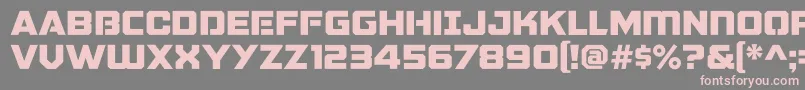 GalacticVanguardianNcv Font – Pink Fonts on Gray Background