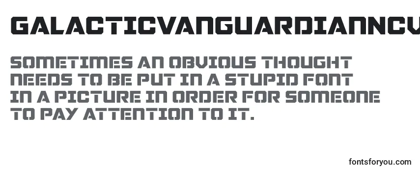 Review of the GalacticVanguardianNcv Font