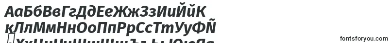 Шрифт FirasansBolditalic – болгарские шрифты