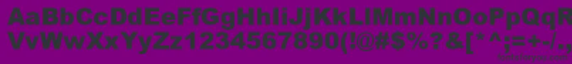 Ariblk Font – Black Fonts on Purple Background