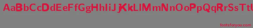 CmSansserifBoldext Font – Red Fonts on Gray Background