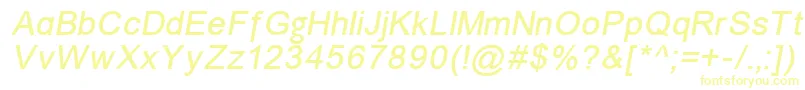 Шрифт Un866i – жёлтые шрифты